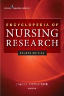 Cover art of Encyclopedia of Nursing Research, Fourth edition by Dr. Joyce Fitzpatrick