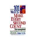 Book cover for 101 Ways to Make Every Second Count: Time Management Tips and Techniques for More Success with Less Stress 