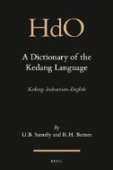 A Dictionary of the Kedang Language : Kedang-Indonesian-Engl...