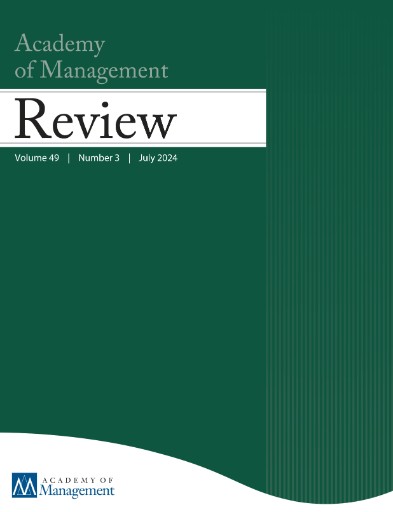 Academy of Management Review Magazine Subscriptions