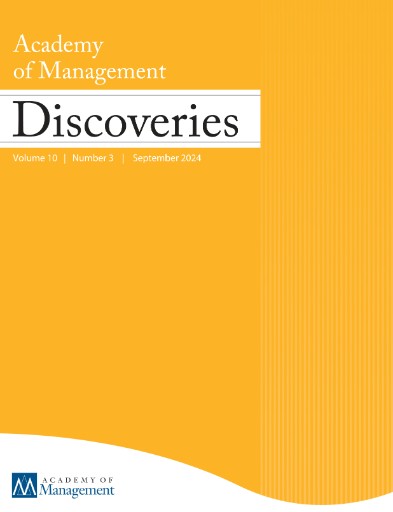 Academy of Management Discoveries Magazine Subscriptions