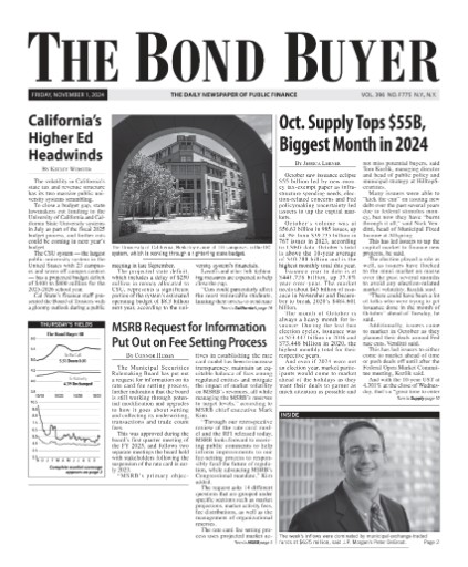 Bond Buyer Magazine Subscriptions