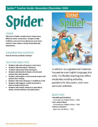 Spider Teacher's Guide Magazine Subscriptions