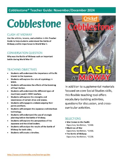 Cobblestone Teacher Guide Magazine Subscriptions