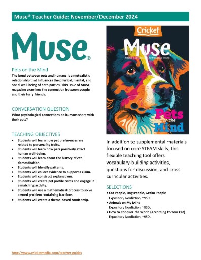 Muse Teacher's Guide Magazine Subscriptions