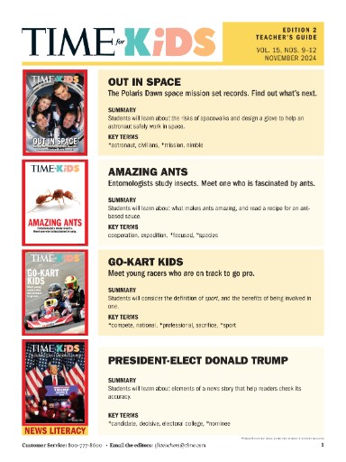 Time for Kids Teacher's Guide (Grade 2) Magazine Subscriptions