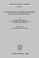 Unternehmerische Qualifikationsstrategien im internationalen Wettbewerb.