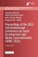 Proceedings of the 2023 3rd International Conference on Social Development and Media Communication (SDMC 2023)